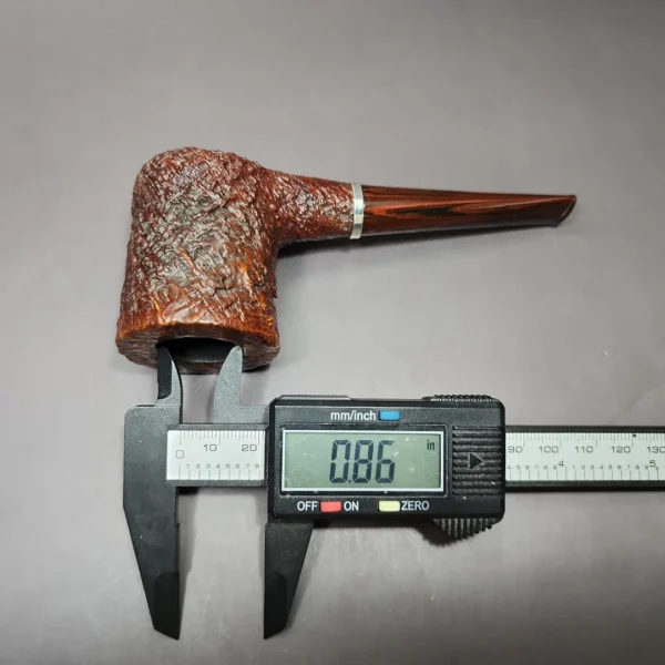 Larry Roush 2006 S2 Sandblasted Poker Estate Briar Pipe, American Estates - Image 12