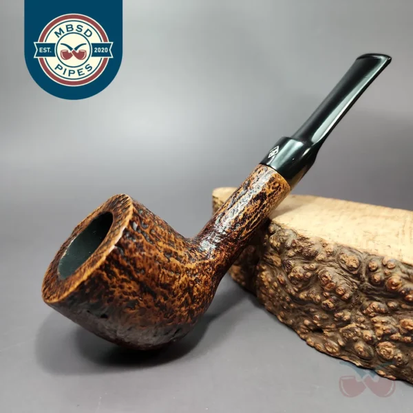 Parker Super Briar Bark 267 Grp 4 Sandblasted Estate Briar Pipe, English Estates