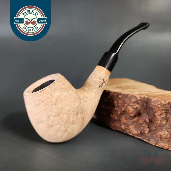Morgan Bones Sandblasted Brandy Briar Pipe, New