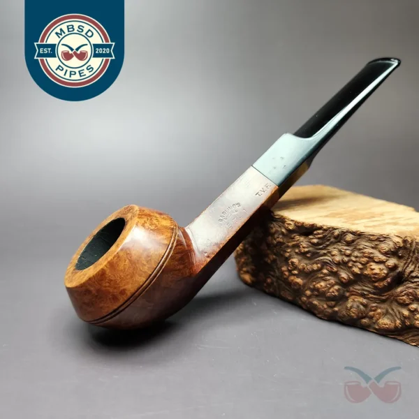 Barling's Make T.V.F 5781 Transition Era Smooth Bulldog Estate Briar Pipe, English Estates