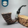 Brebbia First Calabash RTDA 2005 Rusticated Briar Estate Pipe, Italian Estates