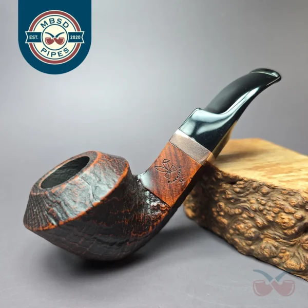 Morgan BlackJack 30 Sandblasted Bulldog Briar Pipe, New