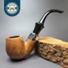 WDC Wellington Smooth Bent Billiard Estate Briar Pipe, American Estates