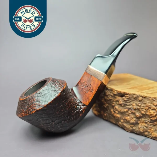 Morgan BlackJack 30 Sandblasted Bulldog Briar Pipe, New