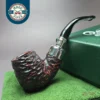 Peterson System Spigot 307 Rusticated Bent Billiard Spigot Briar Pipe, New