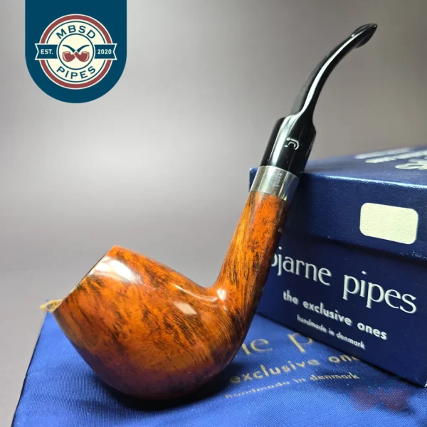 Bjarne Smooth Egg w/ Silver Estate Briar Pipe, Unsmoked