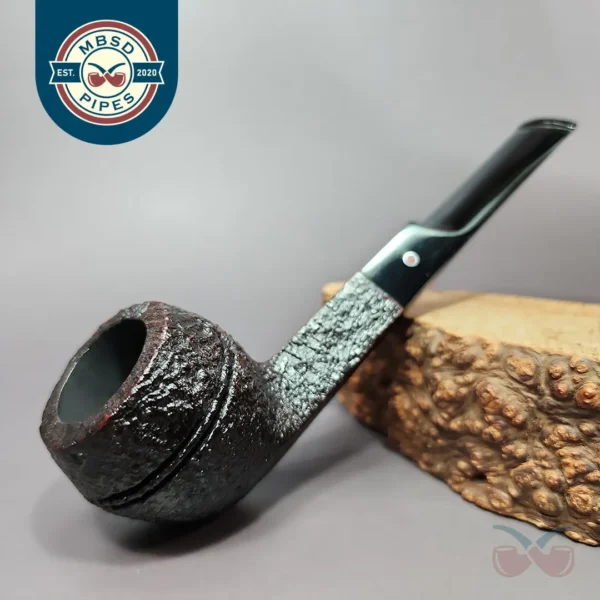 Ashton 1994 Pebble Grain XX Sandblasted Bulldog Estate Briar Pipe, Unsmoked
