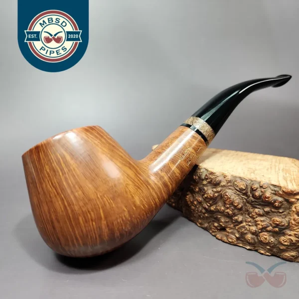 Viprati 5 Clovers Smooth Brandy Estate Briar Pipe, Italian Estates