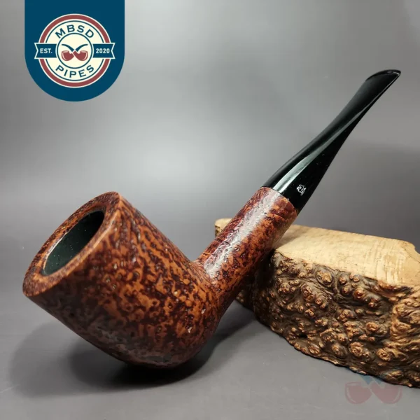 Hilson Epoque Largo 108 Sandblasted Dublin Estate Briar Pipe, Belgian Estates