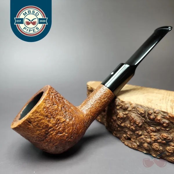 Dunhill 1963 Tanshell 6R Sandblasted Pot Estate Briar Pipe, English Estates