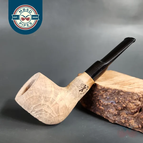 Morgan Bones Sandblasted Nosewarmer Billiard Briar Pipe, New
