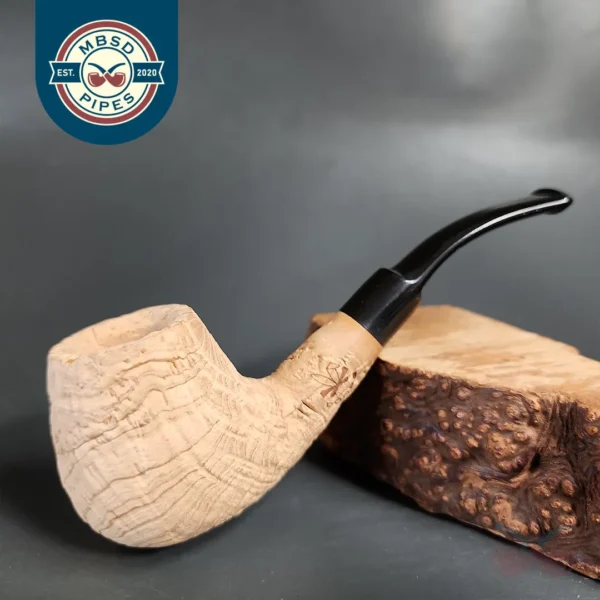 Morgan Bones Sandblasted Brandy Briar Pipe, New