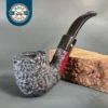 Darnell Old Briar Rusticated Bent Billiard Estate Pipe, Unsmoked