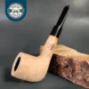 Morgan Bones Sandblasted Saddle Billiard Briar Pipe, New