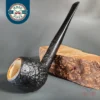 Hilson Sandblast Meerschaum Lined 16 Apple Estate Briar Pipe, Belgian Estates