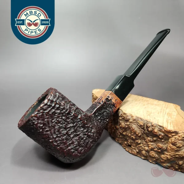 Unknown Sandblasted Panel Estate Briar Pipe, Other Estates