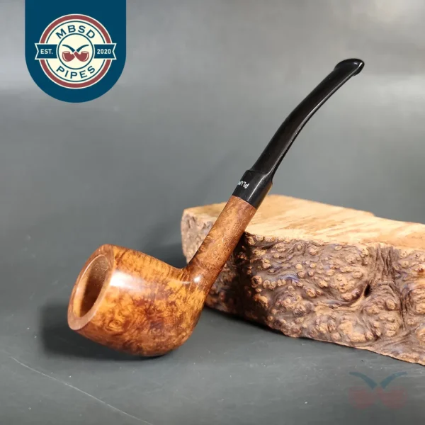 Dr Plumb Junior Smooth Small Billiard Estate Briar Pipe, Unsmoked