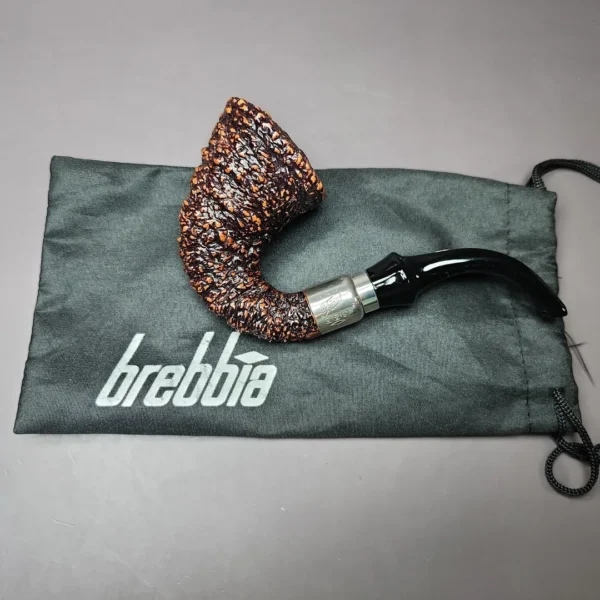 Brebbia First Calabash RTDA 2005 Rusticated Briar Estate Pipe, Italian Estates - Image 3