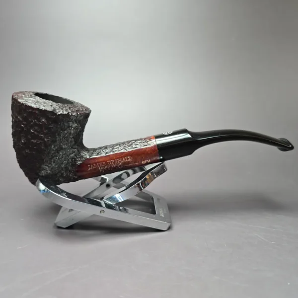 James Upshall Bark Grp 6 Rusticated Dublin Estate Briar Pipe, Unsmoked - Image 3