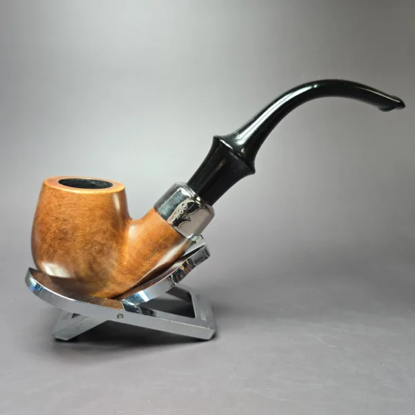 WDC Wellington Smooth Bent Billiard Estate Briar Pipe, American Estates - Image 3