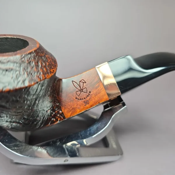 Morgan BlackJack 30 Sandblasted Bulldog Briar Pipe, New - Image 3