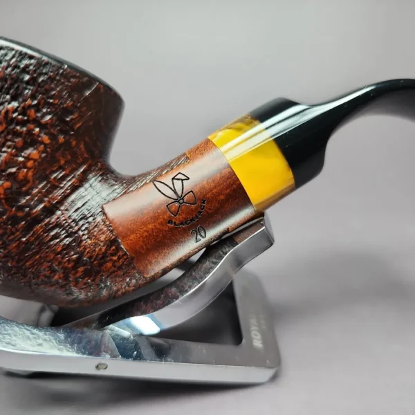 Morgan BlackJack 20 Limited Edition Sandblasted Dublin Briar Pipe, New - Image 4
