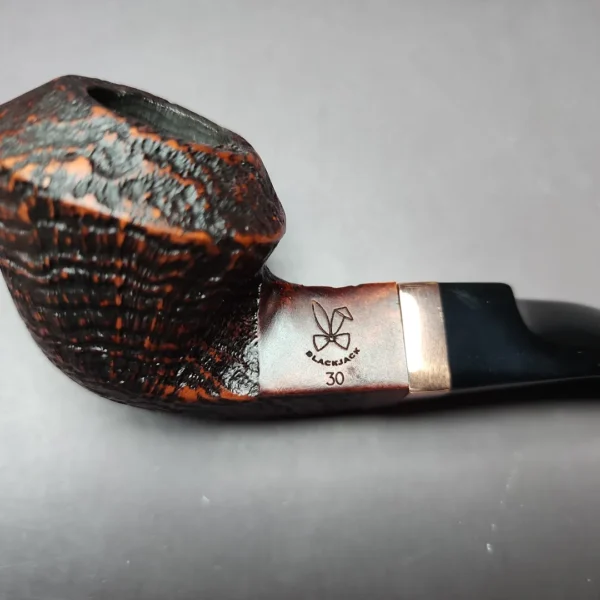 Morgan BlackJack 30 Sandblasted Bulldog Briar Pipe, New - Image 3