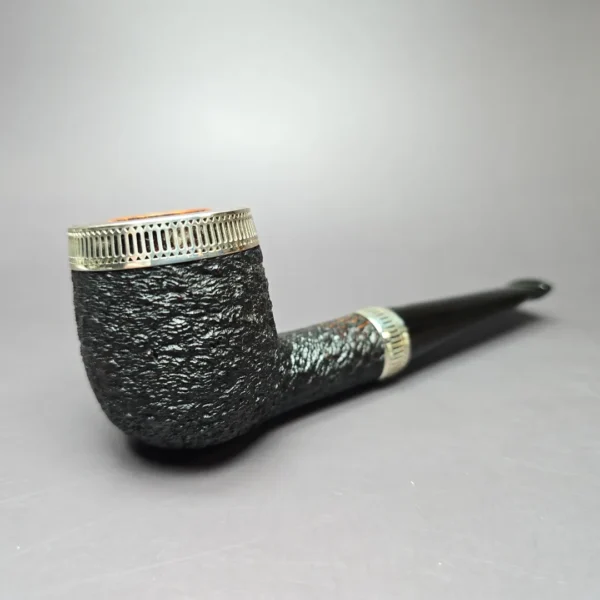 Elwood (Ferndown) Rusticated Billiard Estate Briar Pipe, Unsmoked, 9mm - Image 3