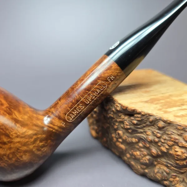 James Upshall P Grade Grp 4 Smooth Billiard Estate Briar Pipe, Unsmoked - Image 3