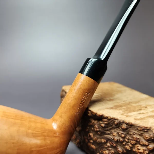 Michel Smooth Saddle Billiard Estate Briar Pipe Unsmoked - Image 3
