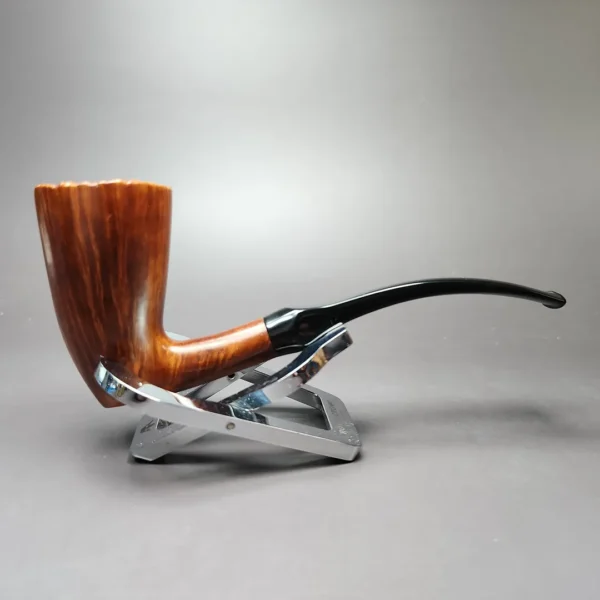 WO Larsen (Sven Knudsen) Straight Grain 3 Smooth Stack Estate Briar Pipe, Danish Estates - Image 3