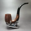 G.V.G. Sandblasted Full Bent Billiard Estate Briar Pipe, French Estates - Image 3