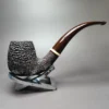 Michael Parks GKCPC Rusticated LC Bent Billiard Estate Briar Pipe, Unsmoked - Image 3