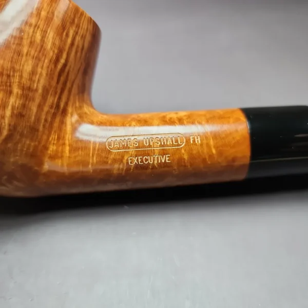 James Upshall Empire Executive Smooth Bent Billiard Estate Briar Pipe, Unsmoked - Image 3