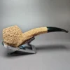 Pipe Tristan Natural Granite Hawkbill Handmade Briar Pipe, New - Image 3