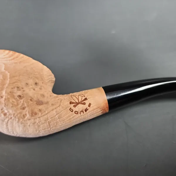 Morgan Bones Sandblasted Pot Briar Pipe, New - Image 3