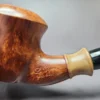 Viprati Smooth Dublin Sitter w/ Olivewood Estate Briar Pipe, Italian Estates - Image 4