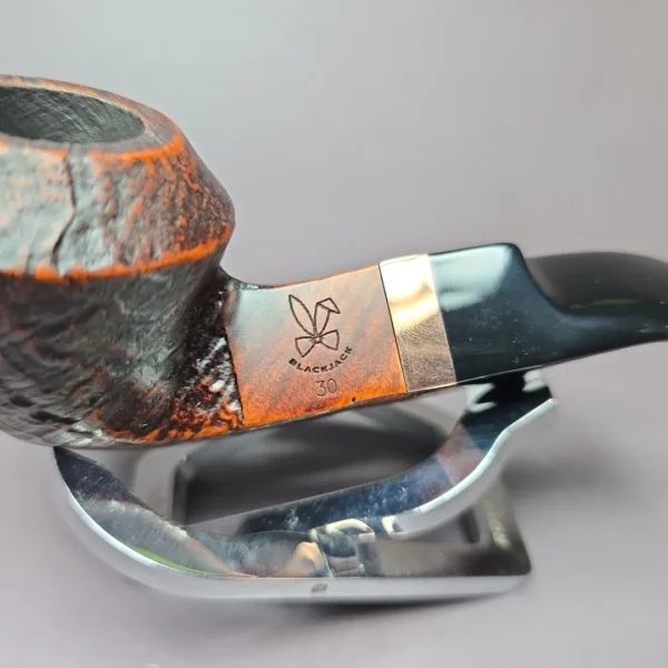 Morgan BlackJack 30 Sandblasted Bulldog Briar Pipe, New - Image 4
