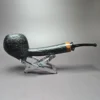 Sebastian Heck Long Shank Acorn w/ Masur Birch Handmade Briar Pipe, New - Image 4