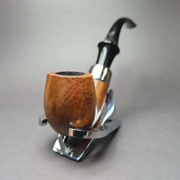 WDC Wellington Smooth Bent Billiard Estate Briar Pipe, American Estates - Image 4