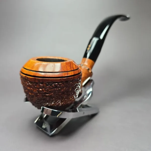 Radice Rind G Rhodesian w/ Faux Bamboo Estate Briar Pipe, Italian Estates - Image 4