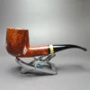 Bjarne Nielsen Signature Smooth Bent Billiard Estate Briar Pipe, Unsmoked, 9mm - Image 4