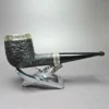 Elwood (Ferndown) Rusticated Billiard Estate Briar Pipe, Unsmoked, 9mm - Image 4