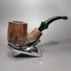 Sean Reum Contrast Sandblasted Bent Pot Estate Briar Pipe, American Estates - Image 4