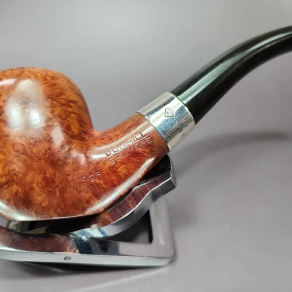 Dunhill 1973 Bruyere 926 Smooth Bent Billiard w/ Silver Estate Briar Pipe, English Estates - Image 4