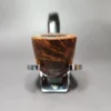 WO Larsen Super 335 Smooth Bent Pot Estate Briar Pipe, Danish Estates - Image 4