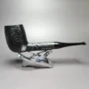 Samson Sandblasted Billiard Estate Briar Pipe, Unsmoked - Image 4