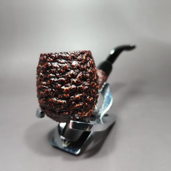Castello Sea Rock KKK Rusticated Billiard Estate Briar Pipe, Unsmoked - Image 4