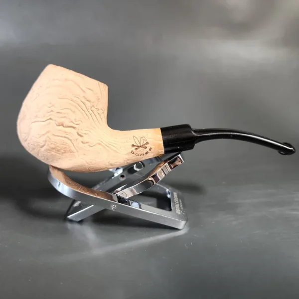 Morgan Bones Sandblasted Brandy Briar Pipe, New - Image 3