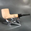 Morgan Bones Sandblasted Saddle Billiard Briar Pipe, New - Image 4